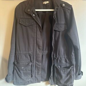 Lucky Brand Charcoal Utility Jacket with Pockets